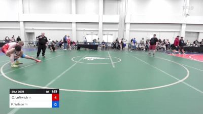 187 lbs 1/4 Final - Zachary Leftwich, Virginia vs Peter Wilson, Tennessee