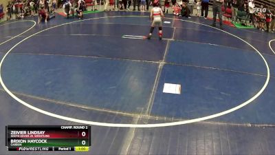 48 lbs Champ. Round 2 - Zeivier Lindsay, South Sevier Jr. Wrestling vs Brixon Haycock, CARBON