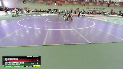 133 lbs Champ. Round 2 - Jakob Regan, Coe vs Dominik Mallinder, Wisconsin-Whitewater