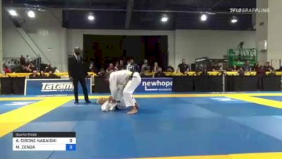 ALESSANDRO CIRONE NAGAISHI vs MICHAEL ZENGA 2021 World Master IBJJF Jiu-Jitsu Championship