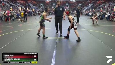 97 lbs Cons. Round 2 - Maverick Brush, Sparta WC vs Isaac Roe, Beaverton WC