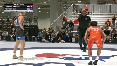 51 lbs Quarters - Samuel Sanchez, Titan Mercury Wrestling Club (TMWC) vs Carter Shin, Palm Wrestling Academy