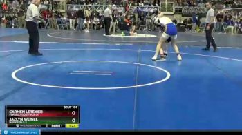 135 lbs Quarterfinal - Jazlyn Weigel, Napoleon G-S vs Carmen LeTexier, Pembina County North