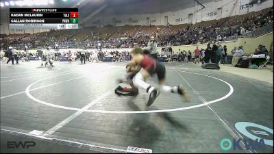 83 lbs 3rd Place - Kadan Mclaurin, Tulsa North Mabee Stampede vs Callan Robinson, Pawnee Wrestling Club