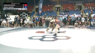 190 lbs Cons. Sub-rd Of 32 - Madeline Moore, Texas vs Maray Rogers, Kansas