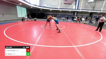 133 lbs Consi Of 8 #2 - Ethan Fernandez, Spartan WC vs Michael Dolan, West Virginia University