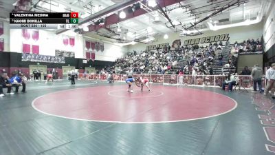 105 lbs Quarterfinal - Naomi Bonilla, Fillmore vs Valentina Medina, Mater Dei