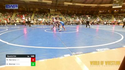 80 lbs Round Of 64 - Nixon Herrera, OC RTC vs Alijah Weimer, Frontenac Youth Wrestling Club