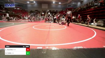 76 lbs Semifinal - Liam Dyches, IRONMEN Wrestling Club vs Ariana Cobb, Unattached