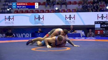 130 kg 1/4 Final - Dmitrii Baboryko, Individual Neutral Athletes vs Keith Anthony Miley Jr, United States