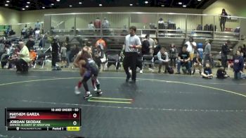 60 lbs Quarterfinal - Mayhem Garza, SWAT vs Jordan Skodak, Simmons Academy Of Wrestling