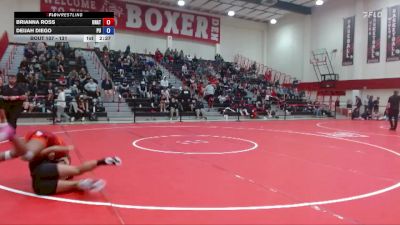 131 lbs Cons. Round 4 - Deijah Diego, Pacific University vs Brianna Ross, Unattached