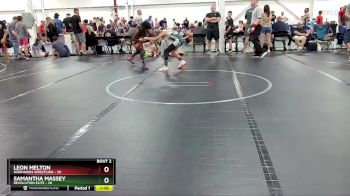 96 lbs Round 1 (6 Team) - Leon Melton, Warhawks Wrestling vs Samantha Massey, Revolution Elite