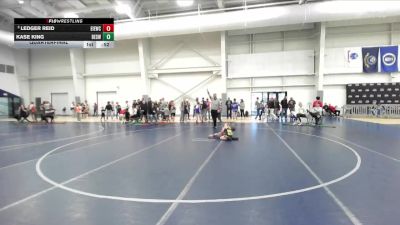 46 lbs Quarterfinal - Ledger Reid, East Idaho Elite Wrestling Club vs Kase King, Box Elder Stingers Wrestling