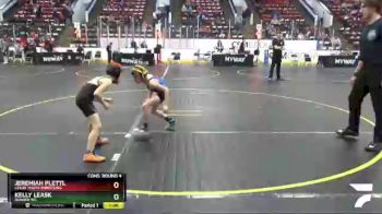 54 lbs Cons. Round 4 - Jeremiah Plettl, Leslie Youth Wrestling vs Kelly Leask, Dundee WC