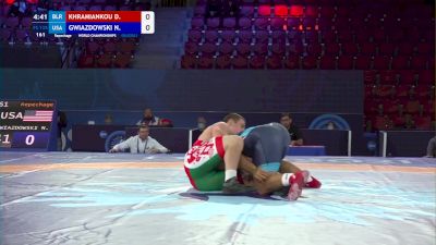 125 kg Repechage #2 - Dzianis Khramiankou, Belarus vs Nicholas Gwiazdowski, United States