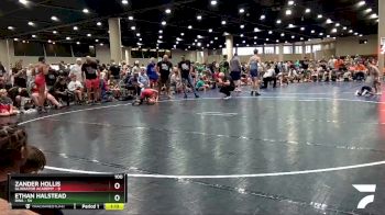 100 lbs Round 5 (6 Team) - Ethan Halstead, RWA vs Zander Hollis, Gladiator Academy