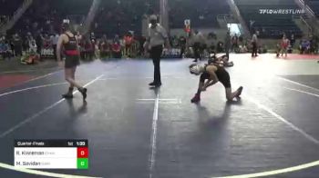 102 lbs Quarterfinal - Ryder Kinneman, Chandler MMA vs Mason Savidan, Sunkist Kids / Monster Garage