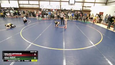 71 lbs Cons. Round 2 - Kole Sweat, Wasatch Wrestling Club vs Dallas Lofthouse, Top Of Utah