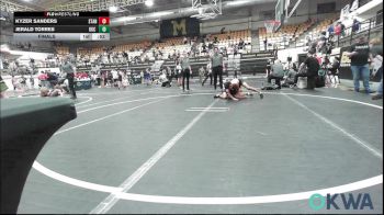 76 lbs Final - Kyzer Sanders, Standfast vs Jerald Torres, OKC Saints Wrestling