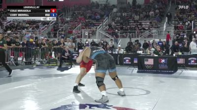 125 kg 3rd Place Match - Cole Mirasola, NLWC / TMWC vs Coby Merrill, NYAC