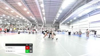 119 lbs Rr Rnd 3 - Landon Haines, Indiana Outlaws Red vs Dane Renick, Roundtree Wrestling Academy Black