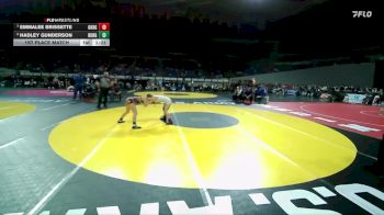 4A/3A/2A/1A Girls 115 1st Place Match - Emmalee Brissette, Oakridge Girls vs Hadley Gunderson, Burns Girls