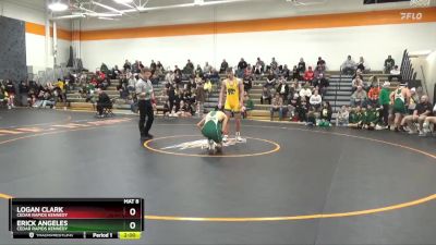 175-185 lbs Round 3 - Erick Angeles, Cedar Rapids Kennedy vs Logan Clark, Cedar Rapids Kennedy