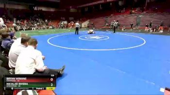 126 lbs D1 - Semi-finals (fri 7:30pm.) - Bryan Winans, Kaukauna vs Nicolar Rivera, Stoughton