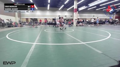 150 lbs Round Of 16 - Cruz Morales, NB Elite Wrestling Club vs Gabriel Eckert, 3F Wrestling