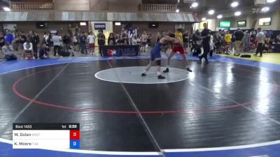 65 kg Rnd Of 32 - MIchael Dolan, West Virginia Regional Training Center vs Kade Moore, Tiger Style Wrestling Club