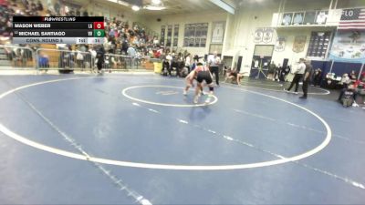 144 lbs Cons. Round 5 - Michael Santiago, Valley View vs Mason Weber, Los Alamitos