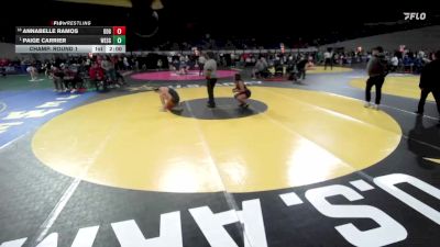 6A/5A Girls 135 Champ. Round 1 - Paige Carrier, Westview Girls vs Annabelle Ramos, David Douglas Girls