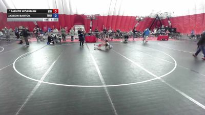 100 lbs Semis - Parker Workman, Burnett Trained Wrestling vs Jaxson Barton, Young Guns