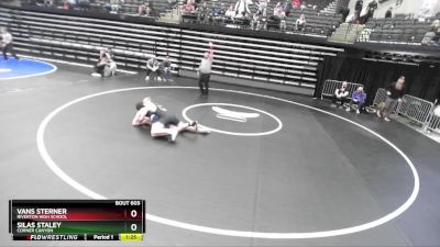 141 lbs Cons. Round 8 - Silas Staley, Corner Canyon vs Vans Sterner, Riverton High School