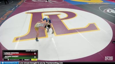 Champ. Round 1 - Logan Wooten, Plattsmouth vs Jayden Hakert, Gering