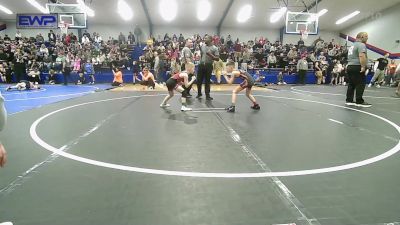 61 lbs Consi Of 8 #1 - Easton Barnes, Morris Wrestling Association vs Jude Rivers, Barnsdall Youth Wrestling