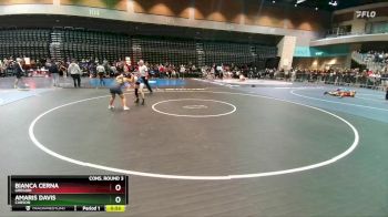 130 lbs Cons. Round 3 - Bianca Cerna, Gregori vs Amaris Davis, Carson