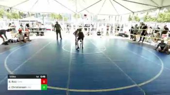 120 lbs Round Of 32 - Benjamin Ruiz, Team So Cal vs Jacob Christianson, Lake Stevens WC