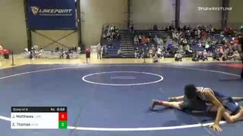 110 lbs Consolation - Jacob Matthews, Lumpkin County Park And Rec vs Ziggy Thomas, Cambridge Bears Youth Wrestling