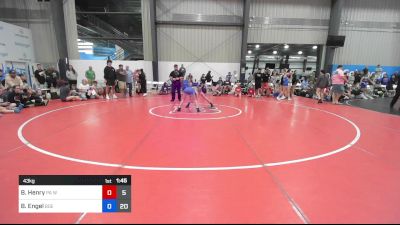 43 kg Consi Of 4 - Brooklyn Henry, PA West Black vs Brynn Engel, Badger Girls Elite