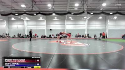 155 lbs Cons. Round 2 - Sierra Chavez, Campbellsville vs Taylor Whitehurst, University Of The Cumberlands