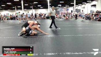 145 lbs Round 3 (4 Team) - Russell Fary, Outsiders WC vs Tyler Visciano, Savage WA Black