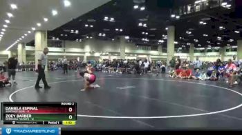 114 lbs Round 2 (10 Team) - Daniela Espinal, Suncoast Gems vs Zoey Barber, Nebraska Tsunami