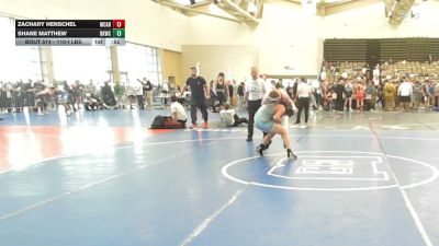 110-I lbs Consi Of 16 #1 - Zachary Henschel, Mac Arthur vs Shane Matthew, Blue Knights Alpha