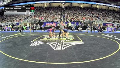 Girls-110 lbs 1st Place Match - Nakayla Dawson, John Glenn Hs (Westland) Girls vs Shai Curtiss, Shepherd Hs Girls