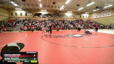 115 lbs Quarterfinal - Quinn Williams, Anacortes Hawkeyes Wrestling Club vs Lincoln Brocker, Piranha Wrestling Club