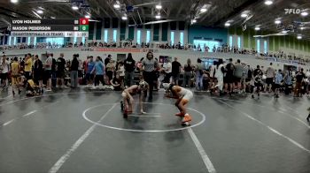 80 lbs Quarterfinals (8 Team) - Mason Pederson, Misfits United vs Lyon Holmes, BHWC | Dirt Divers