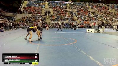 127 lbs Quarterfinal - Jaeger Sand, Ellendale-Edgeley-Kulm vs Brock Johnson, Kindred