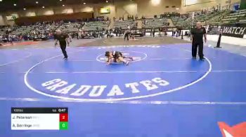 100 lbs Final - Jaydis Peterson, Standfast vs Addelyn Gorringe, Crossface